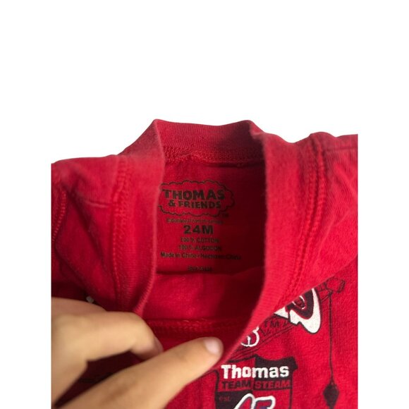 Thomas & Friends Toddler Tank Top Train Graphic Cartoon Shirt 24 Months 11"x13" - Picture 4 of 8